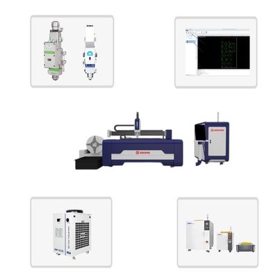 Meilleur modèle de vente 3015 Machine de découpe laser à fibre CNC 2000W 3000W 4000W 6000W 12000W pour la coupe de feuilles et de tubes flexible