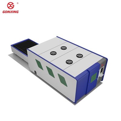 Machine de découpe laser à feuille de métal à double table industrielle de 6000w avec configuration à 4 axes et servomoteur Yaskawa