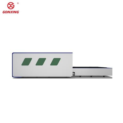 Machine de découpe laser à feuille de métal à double table industrielle de 6000w avec configuration à 4 axes et servomoteur Yaskawa