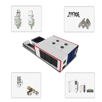 Machine de découpe au laser de tôle et de tube industriel à double table de 3000w avec rail de guidage HIWIN