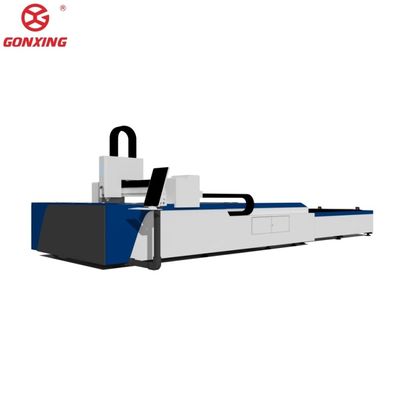 Machine de découpe laser de tôle métallique de 5500 kg pour une grande plaque en acier inoxydable environnante et une opération pulsée de type gantry de tube