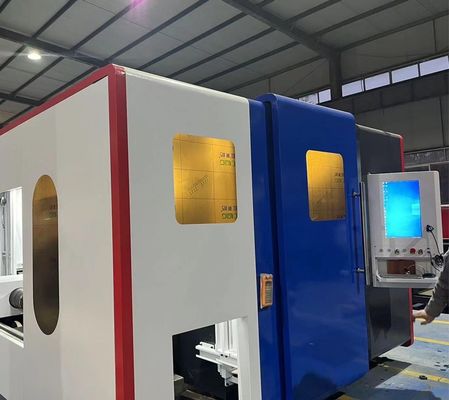 Machine de découpe laser à fibres pour tôles et tubes métalliques intégrés