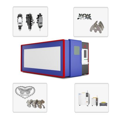 Raycus 3KW Couverture de sécurité complète Coupeuse métallique laser à fibre pour la coupe de tôle galvanisée de cuivre en laiton épaisseur de coupe 20 mm