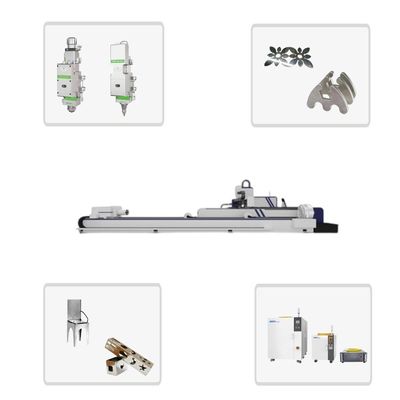 Machine de découpe au laser de tôles et tubes industriels à 4 axes avec OSPRI/ PRECITEC/ RAYTOOL épaisseur de tête de coupe au laser 15 mm