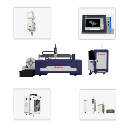 Machine de découpe au laser à focalisation automatique avec composants électriques Schneider
