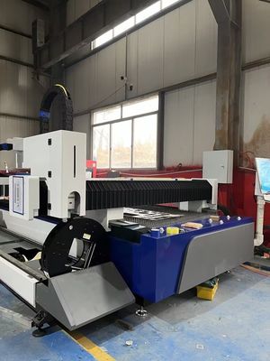5000 KG Machine à découper les tubes à haute rigidité en fibre laser CNC pour la découpe des métaux