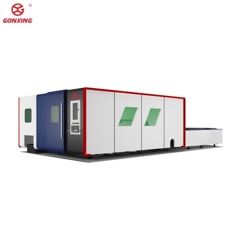 Machine de découpe au laser de tôle et de tube industriel à double table de 3000w avec rail de guidage HIWIN