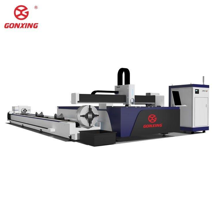 Machine à découper les feuilles et les tubes en acier inoxydable et en acier au carbone à refroidissement par eau Modèle 3015 CNC Machine à découper les fibres au laser avec épaisseur de coupe de 20 mm GX-HT